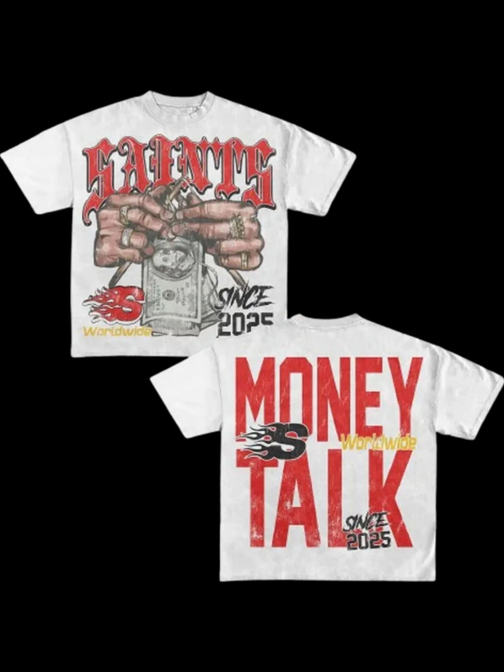 Money Talk Vintage Style T-Shirt