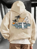 Autumn and winter hoodie & beach style print