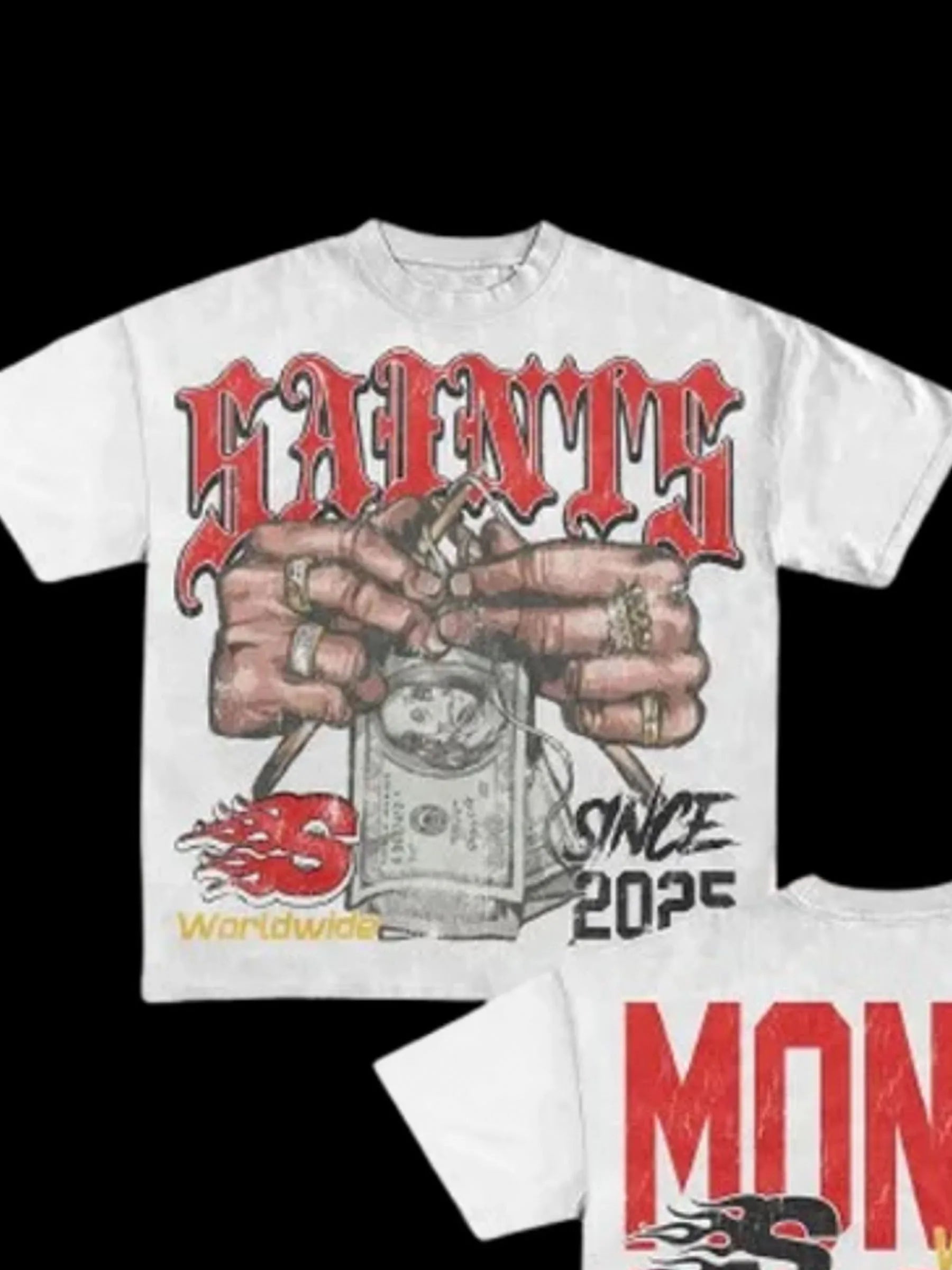 Money Talk Vintage Style T-Shirt