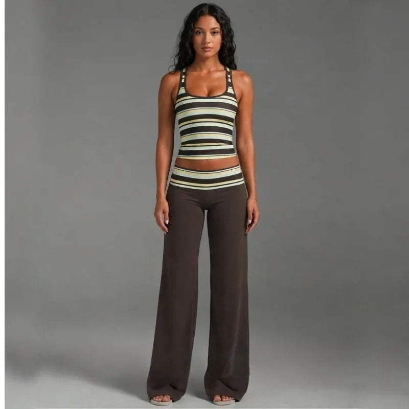 Y2K Striped Street Set