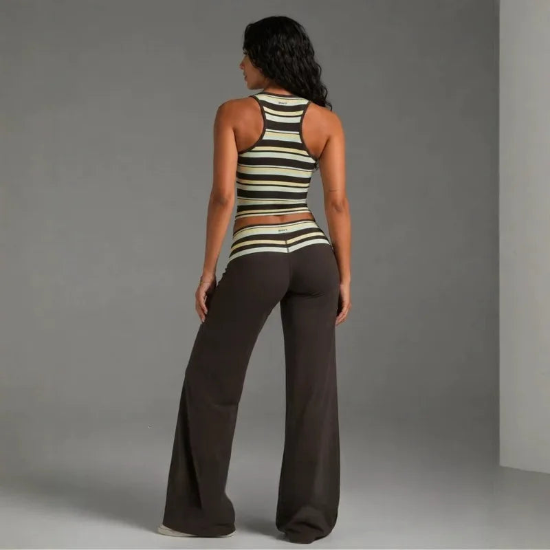 Y2K Striped Street Set